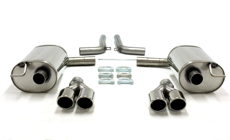 TA Technix avgassystem Audi A6 C6 Quattro – Axle-back duplex 2×80 mm