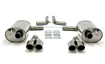 TA Technix avgassystem Audi A6 C6 Quattro – Axle-back duplex 2×80 mm