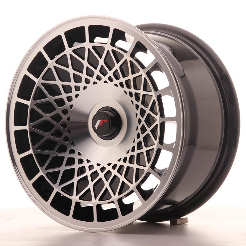 Japan Racing JR14 15x8 ET20-25 Custom Gloss Black w/Machined Face