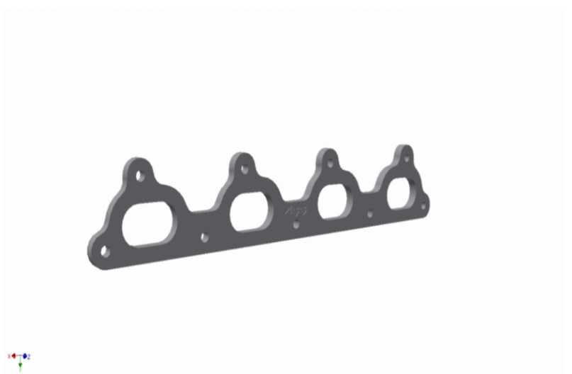 Avgasfläns Rödmotor 16v - 10mm