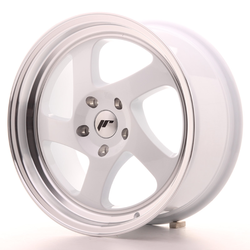 Japan Racing JR15 17x8 ET35 Custom White w/Machined Lip