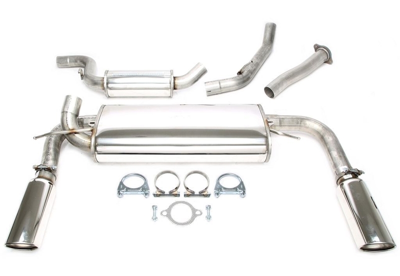 TA Technix avgassystem Volvo S40 II/V50 T5 – Cat-back duplex 100 mm
