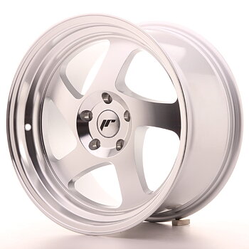 Japan Racing JR15 17x9 ET25 Custom Silver Machined Face