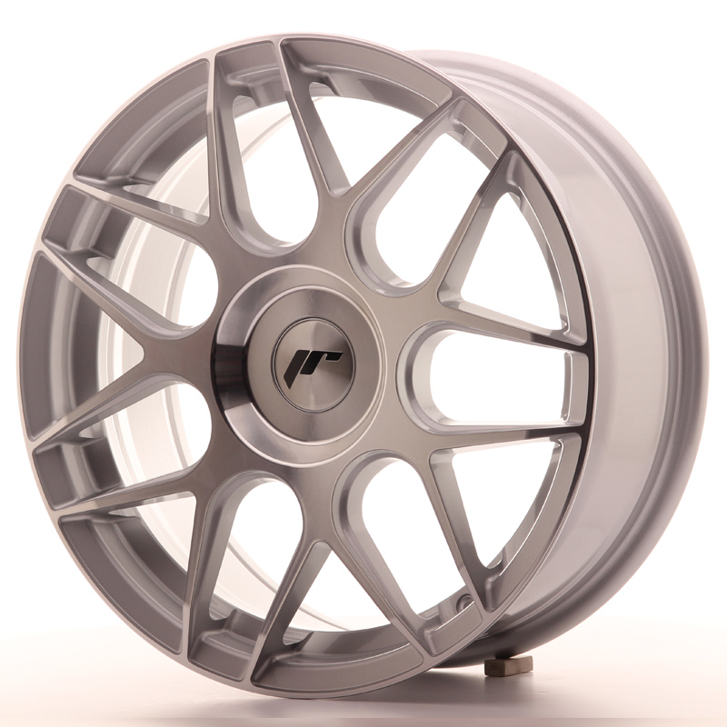 Japan Racing JR18 17x7 ET20-40 Custom Silver Machined Face