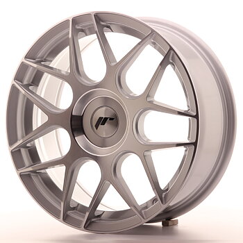 Japan Racing JR18 17x7 ET20-40 Custom Silver Machined Face