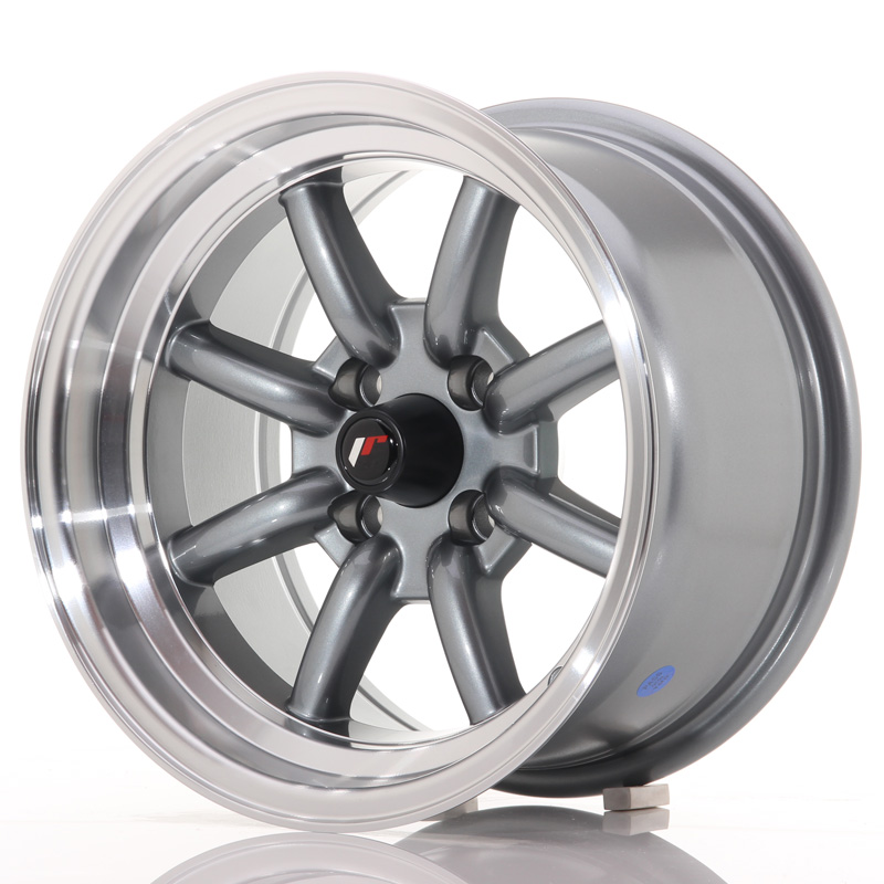 Japan Racing JR19 14x8 ET-13 4x100 Gun Metal w/Machined Lip