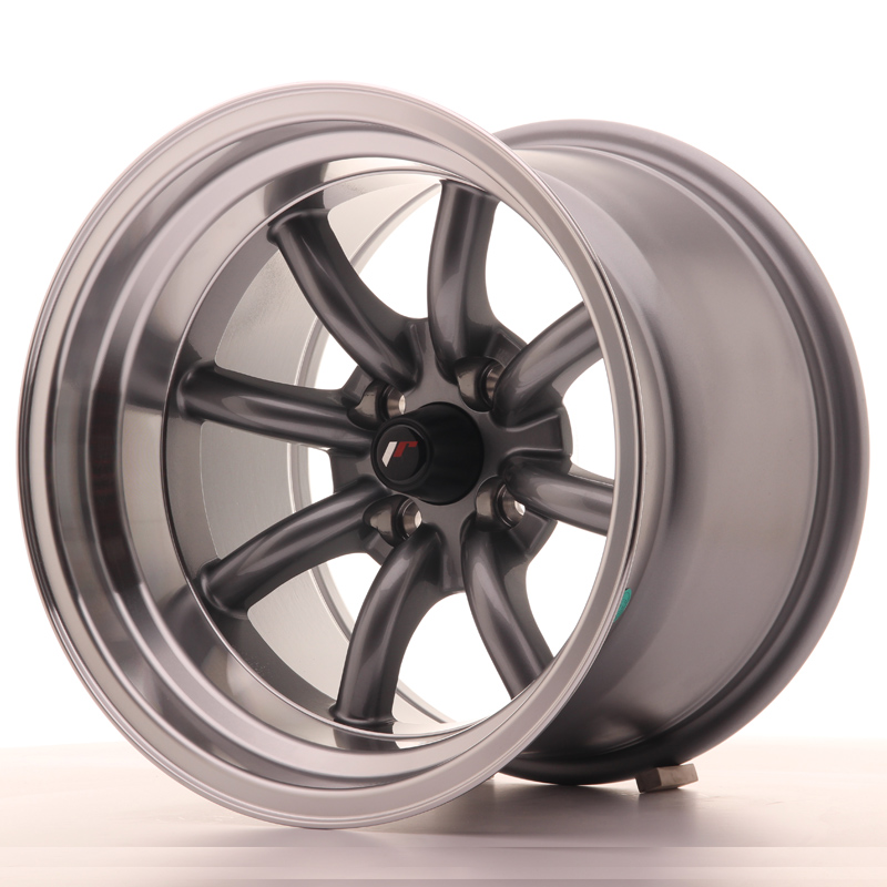 Japan Racing JR19 15x10,5 ET-32 4x100 Gun Metal w/Machined Lip