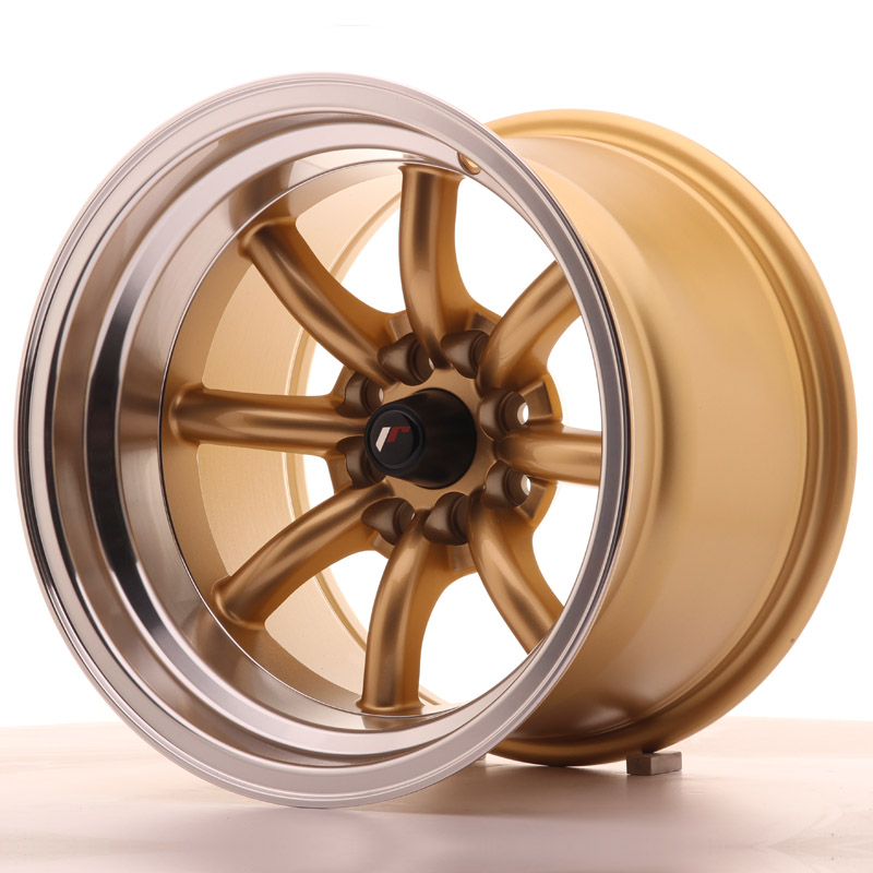 Japan Racing JR19 15x10,5 ET-32 4x100/114,3 Gold w/Machined Lip