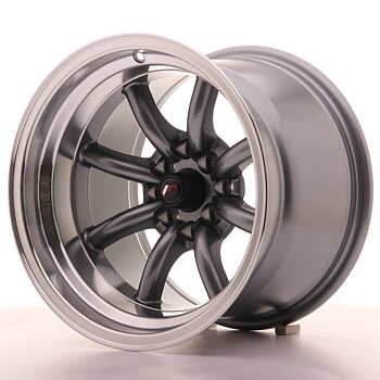 Japan Racing JR19 15x10,5 ET-32 4x100/114,3 Gun Metal w/Machined Lip