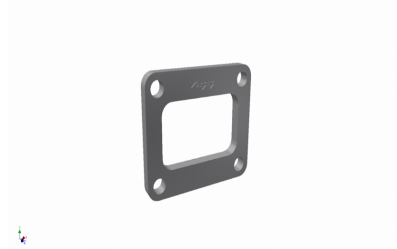 Avgasfläns T4 (HX50) inlopp singel - 10mm