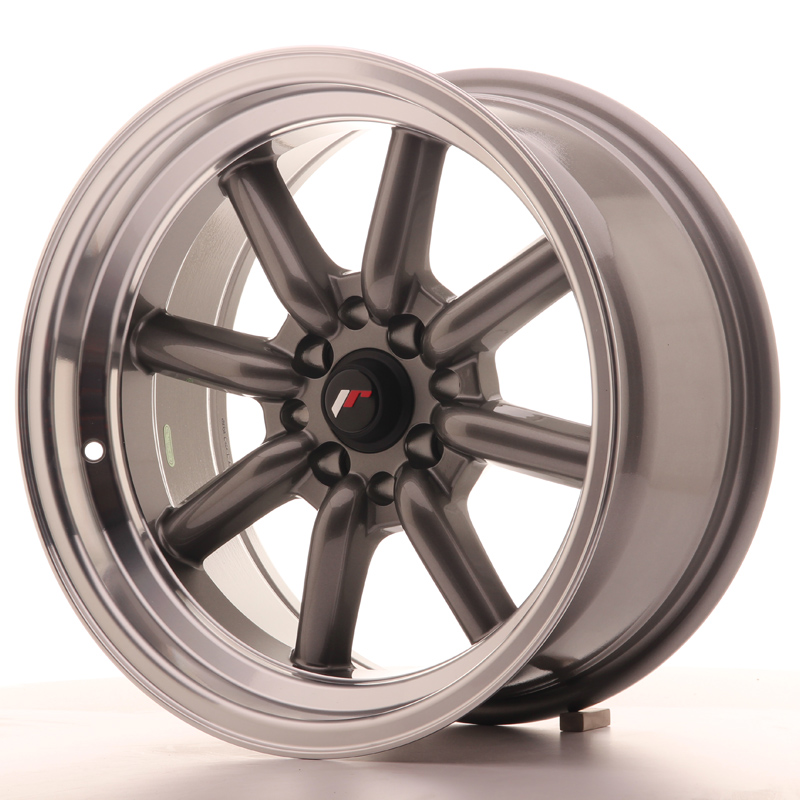Japan Racing JR19 16x8 ET0 4x100/114,3 Gun Metal w/Machined Lip