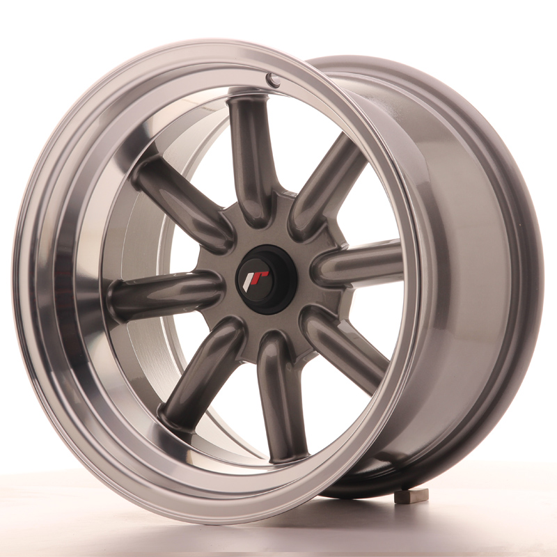 Japan Racing JR19 16x9 ET-25-(-15) Custom Gun Metal w/Machined Lip