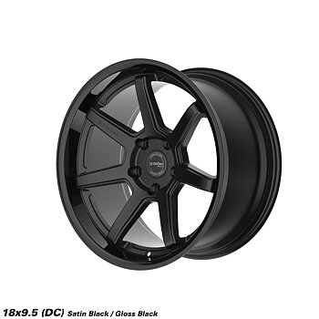 Ström Wheels DS-15 18x9,5 ET10 5x114,3 Gloss Black / Satin Black Face