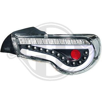 Baklyktor LED klarglas/svart bakgrund