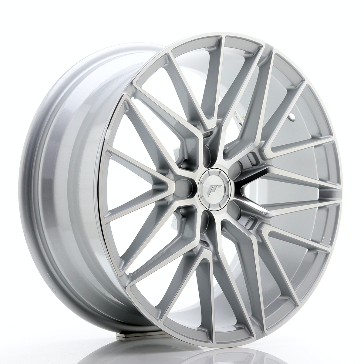 Japan Racing JR38 18x8 ET20-42 Custom Silver Machined Face