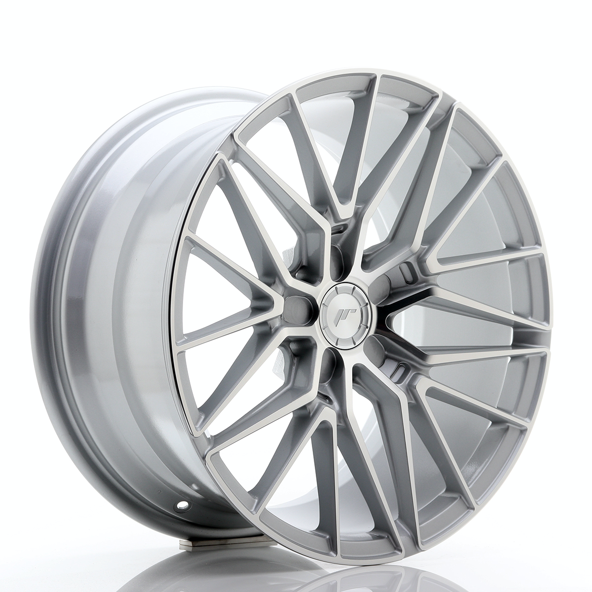 Japan Racing JR38 18x9 ET20-45 Custom Silver Machined Face