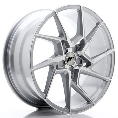 Japan Racing JR33 20x9 ET20-48 Custom Silver Machined Face 