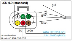 Bosch bredbandslambda LSU 4,2 - 3