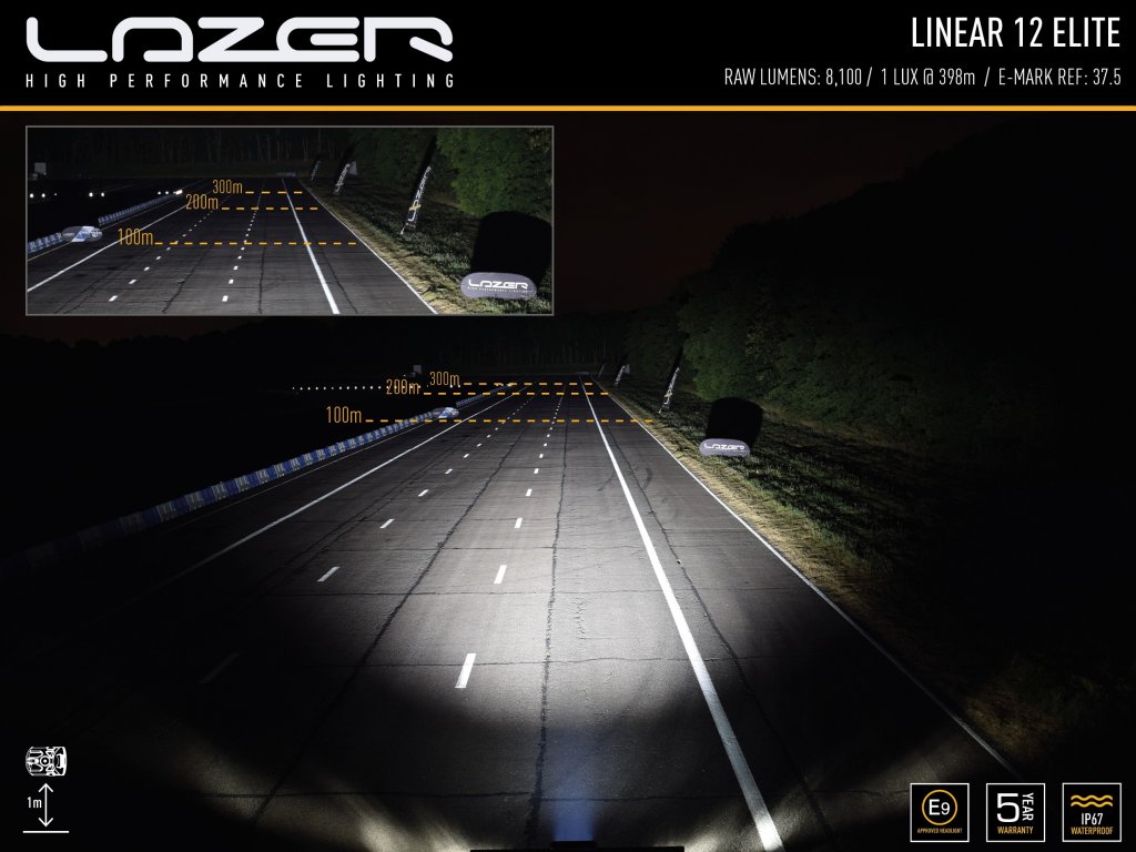 Lazer LED-ramp Linear 12 - 370 mm - 4500/8100 lumen - 8