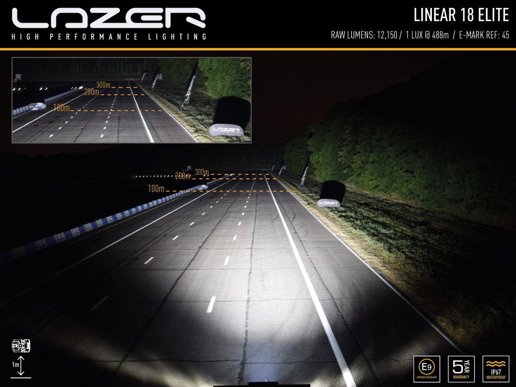 Lazer LED-ramp Linear 18 - 520 mm - 6750/12150 lumen - 8