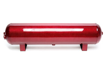 Lufttank 19 Liter - Kolfiber/Röd