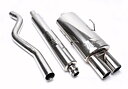 TA Technix avgassystem Peugeot 106 I/II – 2×76 mm runda + inrullad kant
