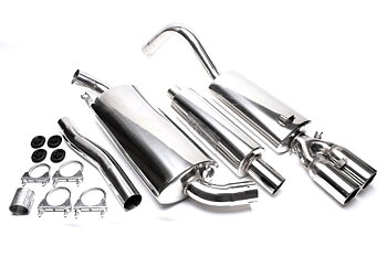 TA Technix avgassystem Audi 80 B3 – 2×76 mm runda + inrullad kant
