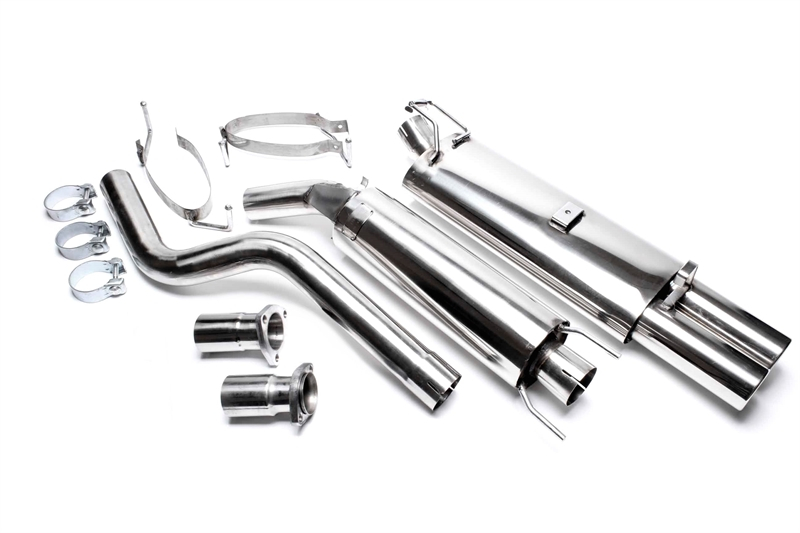 TA Technix avgassystem Opel Astra F/Kadett E – 2×76 mm runda + inrullad kant