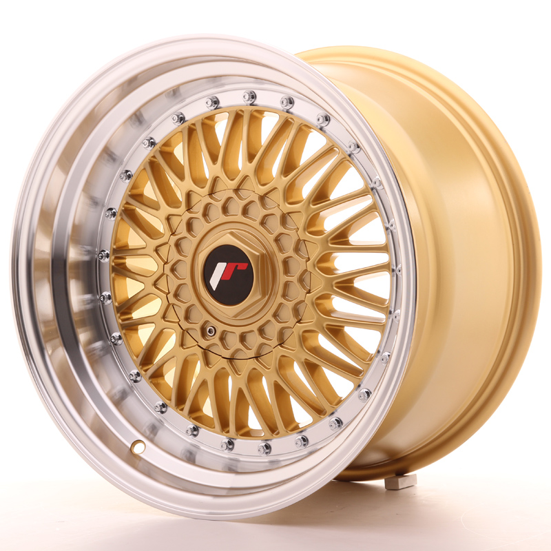 Japan Racing JR9 17x10 ET20 Custom Gold w/Machined Lip