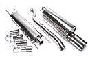 TA Technix avgassystem Opel Astra G halvkombi – 2×76 mm runda + inrullad kant