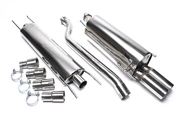 TA Technix avgassystem Opel Astra G halvkombi – 2×76 mm runda + inrullad kant