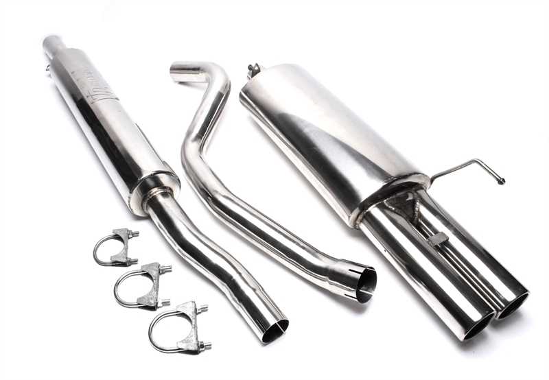 TA Technix avgassystem Audi 80 B4 2.0 – 2 × 76 mm runda + inrullad kant