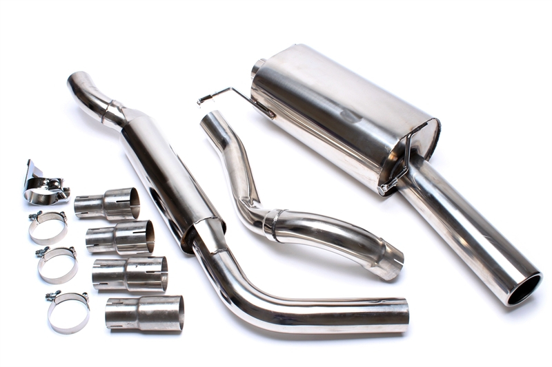 TA Technix avgassystem VW Golf I Cabriolet/Scirocco II – 1×70 mm runda + inrullad kant