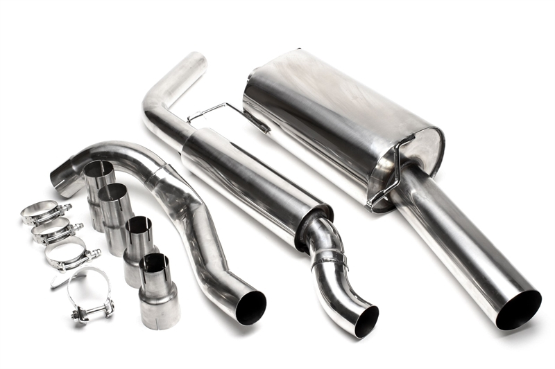 TA Technix avgassystem VW Golf I Cabriolet/Scirocco II – 1×70 mm runda + rak kant