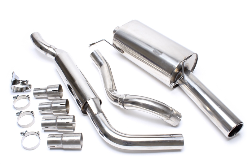 TA Technix avgassystem VW Golf I Cabriolet/Scirocco II – 1×90 mm runda + inrullad kant