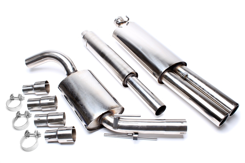 TA Technix avgassystem VW Golf II – 2×76 mm runda+inrullad kant