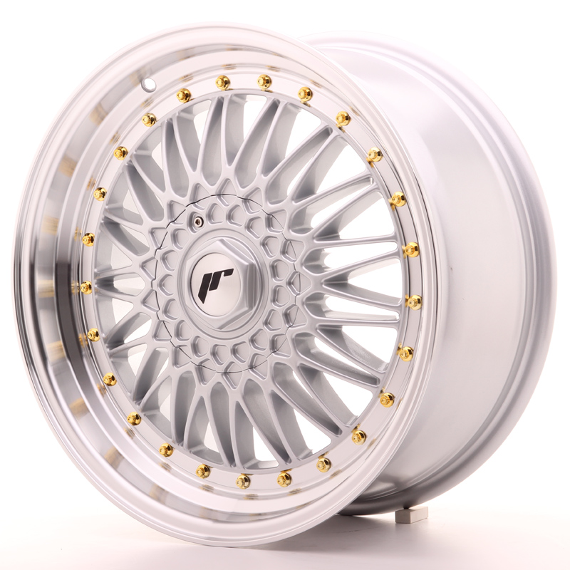 Japan Racing JR9 18x8 ET35-40 Custom Silver w/Machined Lip
