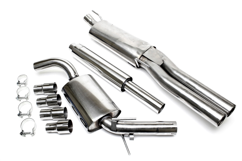 TA Technix avgassystem VW Golf III Variant/Vento – 2×76 mm runda + inrullad kant