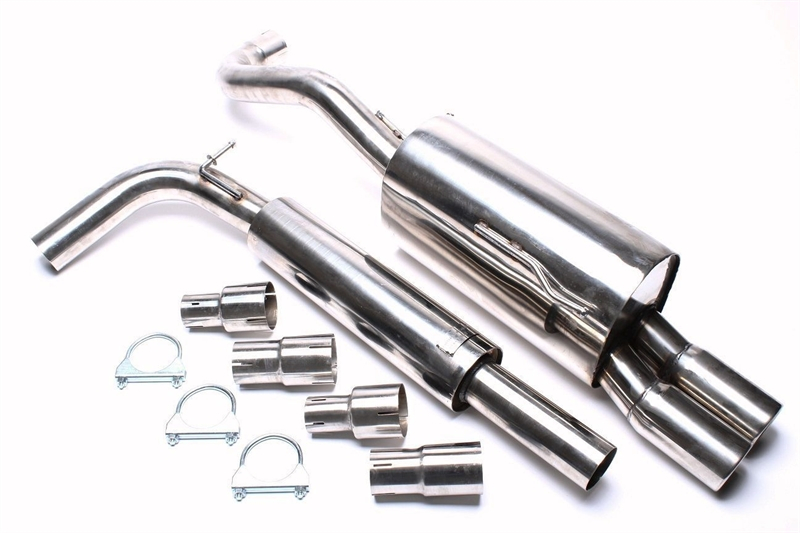 TA Technix avgassystem VW Lupo/Seat Arosa – 2×76 mm raka/inrullad kant