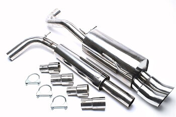 TA Technix avgassystem VW Lupo/Seat Arosa – 2×76 mm DTM runda + rak kant