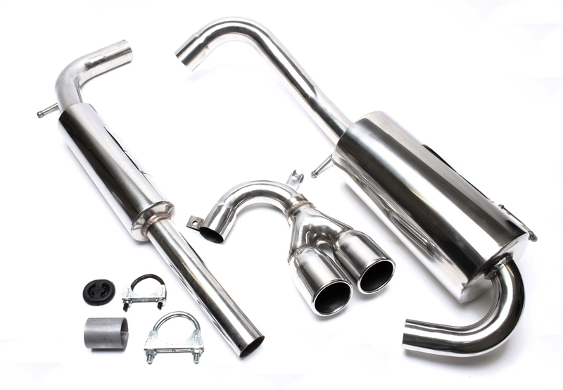 TA Technix avgassystem VW Lupo centralt utblås – 2 × 76 mm