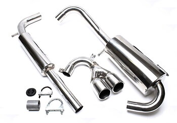 TA Technix avgassystem VW Lupo centralt utblås – 2 × 76 mm