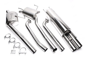 TA Technix avgassystem Opel Omega B sedan V6 – 2 × 76 mm