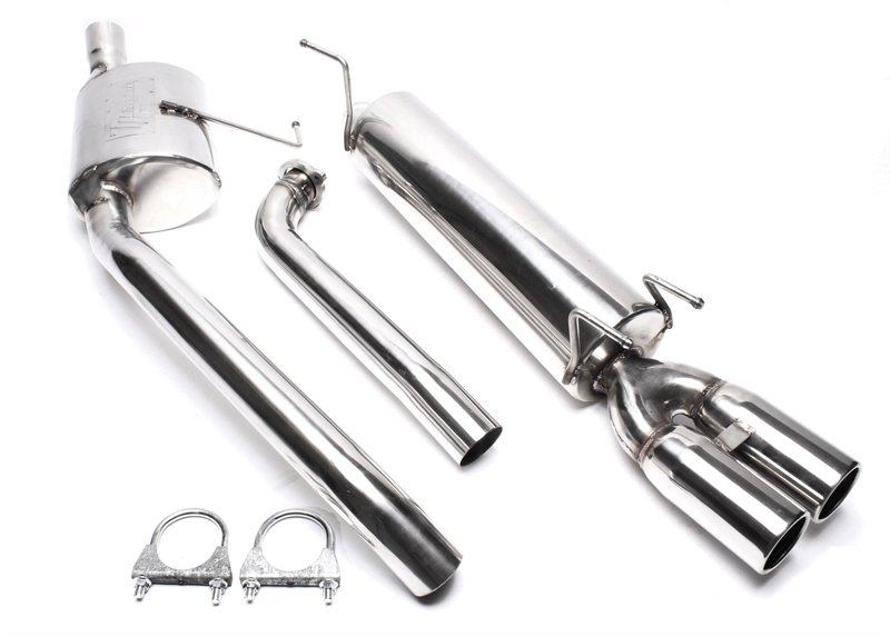 TA Technix avgassystem Opel Omega B Caravan 2.0 – 2×76 mm runda + inrullad kant