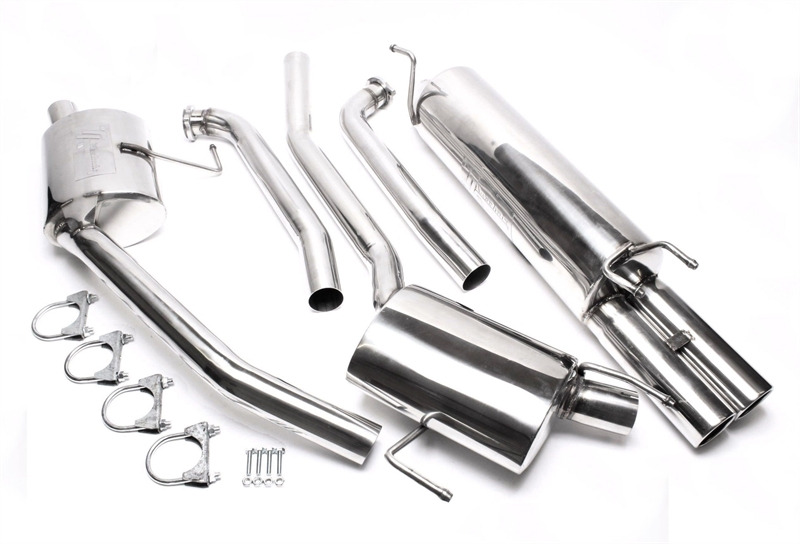 TA Technix avgassystem Opel Omega B Caravan V6 – 2×76 mm runda + inrullad kant