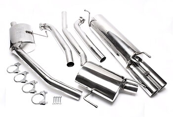 TA Technix avgassystem Opel Omega B Caravan V6 – 2×76 mm runda + inrullad kant