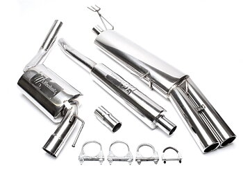 TA Technix avgassystem VW Passat 35i – 2×76 mm runda + inrullad kant