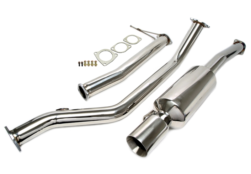TA Technix avgassystem Toyota Supra A80 Biturbo – 1×90 mm runda + rak kant