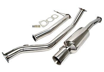 TA Technix avgassystem Toyota Supra A80 Biturbo – 1×90 mm runda + rak kant