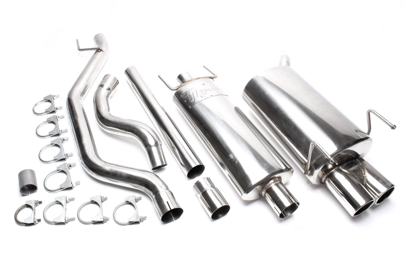 TA Technix avgassystem Opel Vectra C – 2 × 76 mm runda + inrullad kant